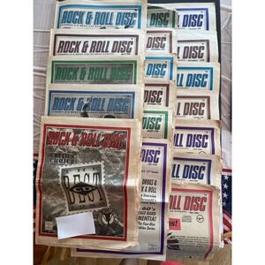 Vintage Rock & Roll Disc Magazine Lot 1989-1990 Music Interviews Art 18 Issues